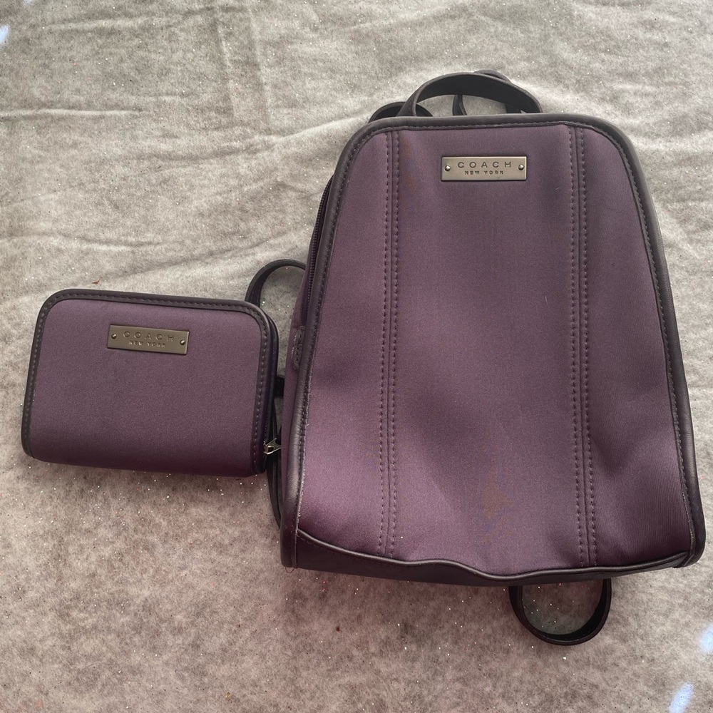 Coach Backpack and Wallet